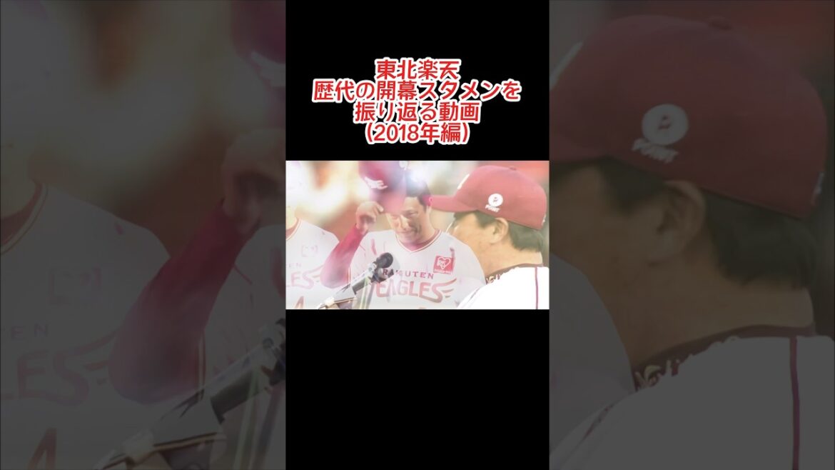 東北楽天 2018年の開幕スタメン #shorts #プロ野球 #東北楽天ゴールデンイーグルス #スタメン