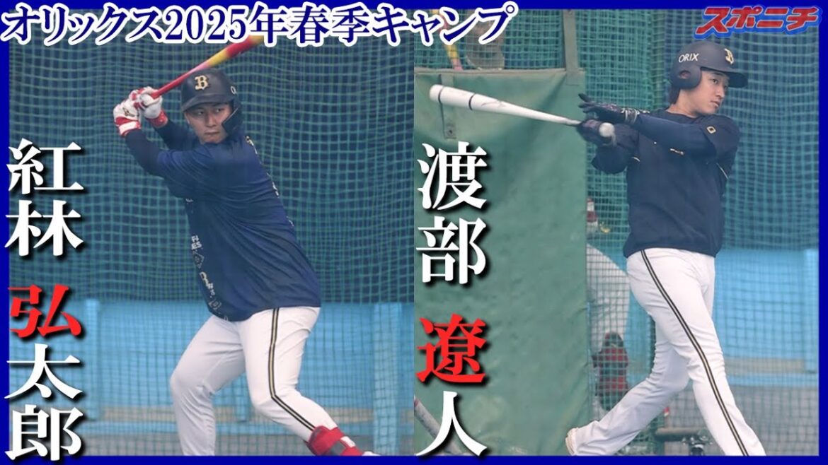 【オリックス宮崎キャンプ2025】紅林弘太郎、渡部遼人　早出特打