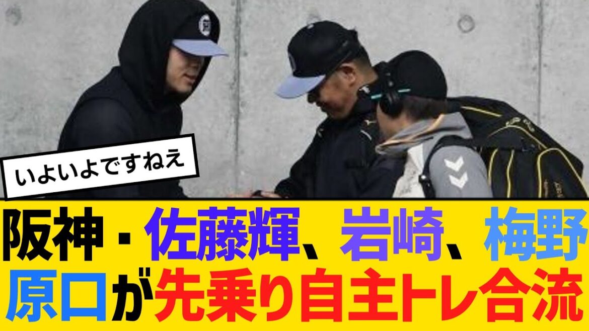 阪神・佐藤輝、岩崎、梅野、原口が先乗り自主トレ合流　【ネットの反応】【反応集】