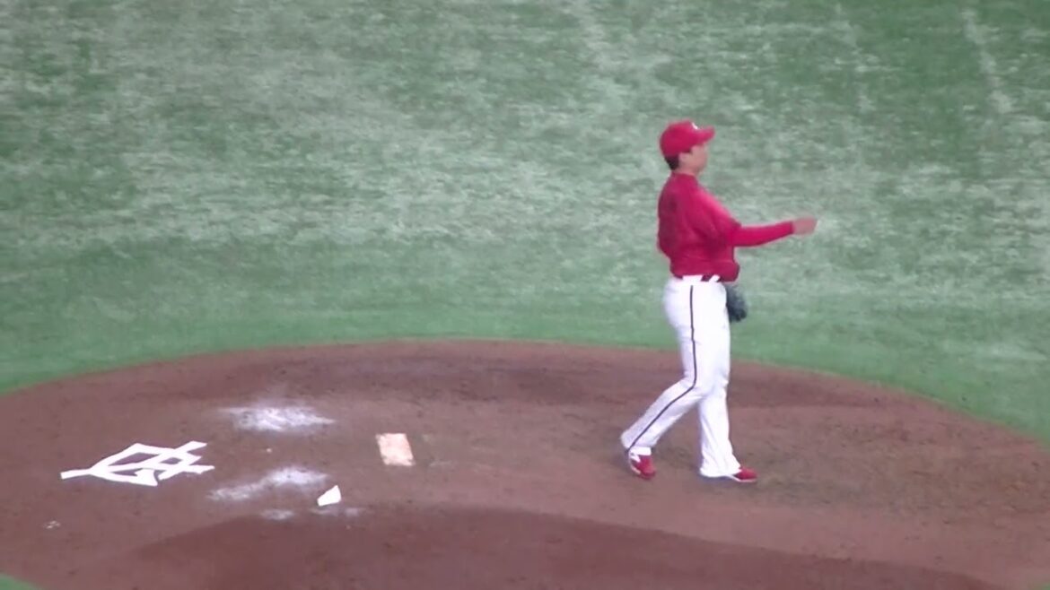 【野球選手フォーム集】栗林良吏の投球フォーム（2024年6月28日読売ジャイアンツ対 広島カープ）