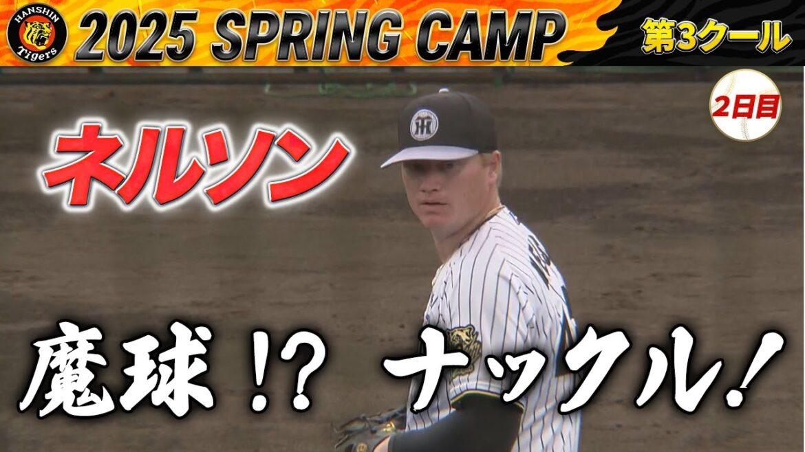 【2/12阪神キャンプ】魔球！？ 新外国人ネルソン！