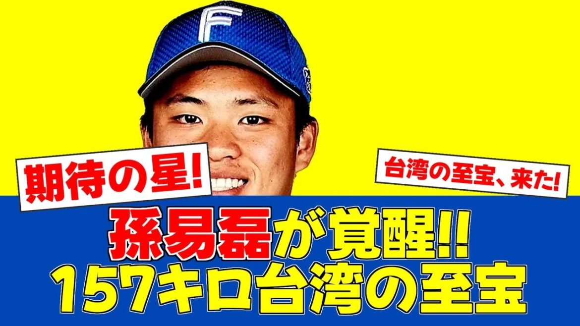 【朗報】日本ハム孫易磊、陽岱鋼と同郷の"台湾の至宝"が覚醒!【日ハムファンの反応】【F速報】