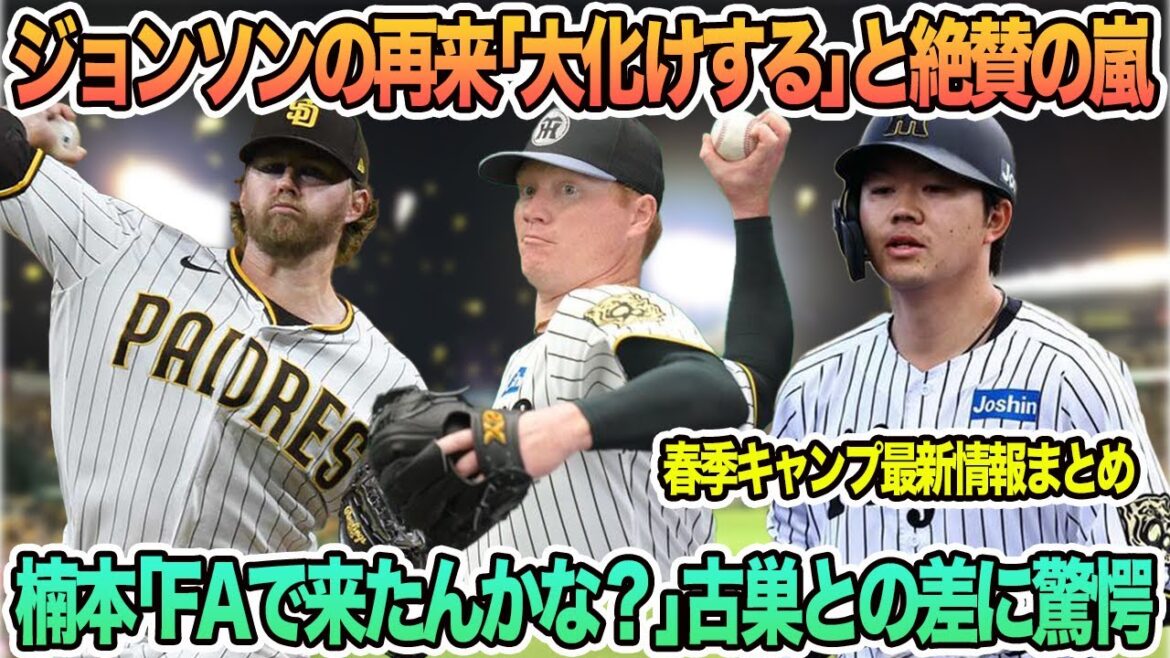 【ジョンソンの再来「大化けする」と大絶賛の嵐】楠本「FAで来たんかな？」驚愕の古巣との差　　阪神タイガース　阪神　藤川監督　ネルソン　　　楠本泰史　DeNA　　春季キャンプ