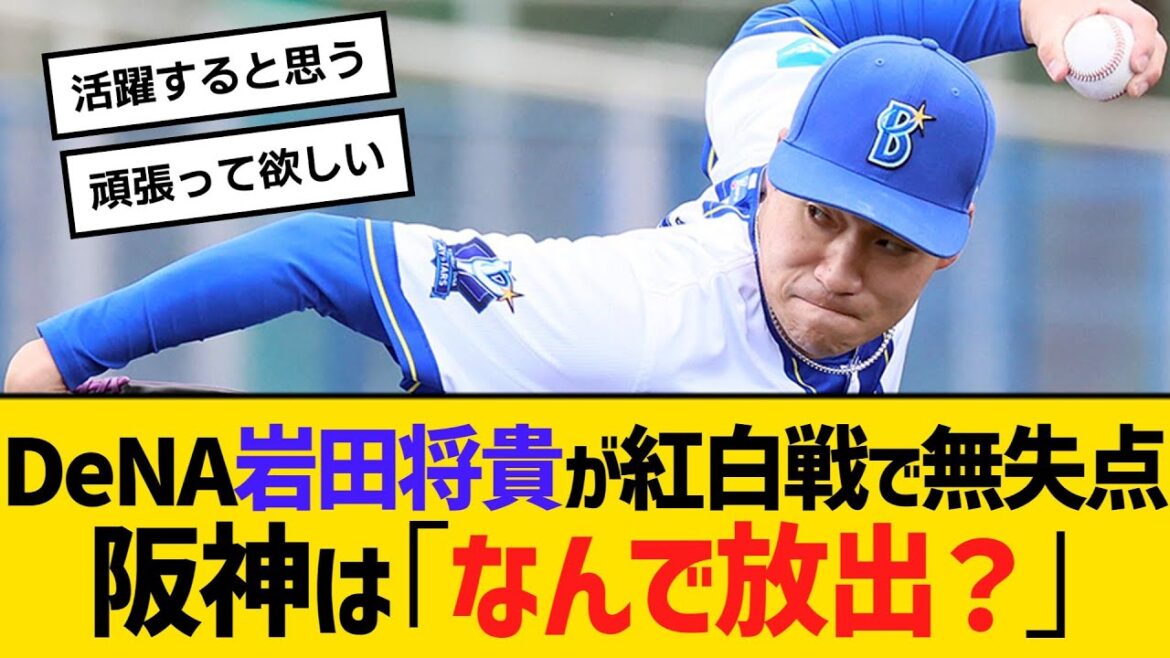 DeNA岩田将貴が8日紅白戦で無失点デビュー、阪神は「なんで放出？」　【ネットの反応】【反応集】