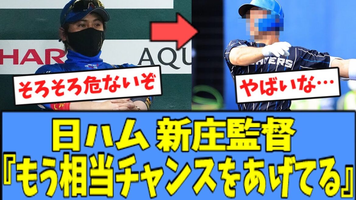 【頑張れ】日ハム 新庄監督、"あの"選手に厳しい発言をする・・・