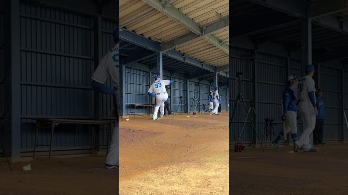【投手・カイル・マラー】投球フォームのスロー映像 【5時スタ】 #中日ドラゴンズ #沖縄キャンプ #マラー #shorts