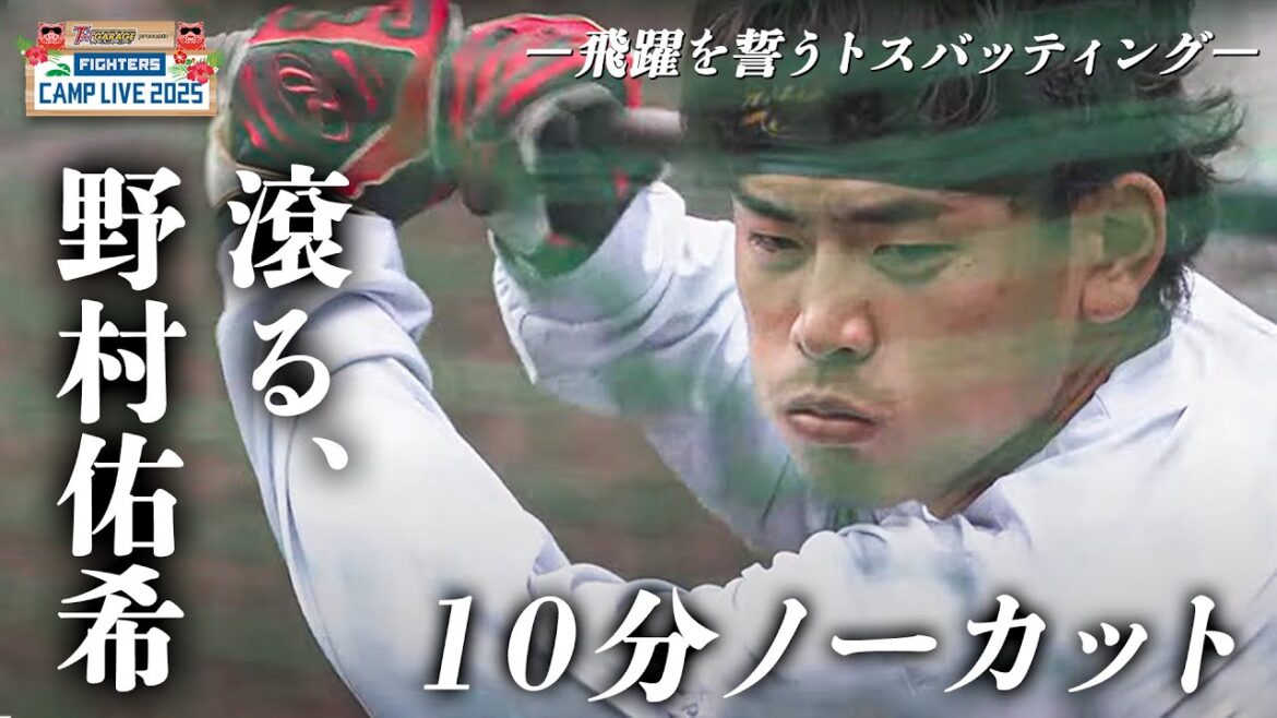【濃密10分】野村佑希 飛躍誓う全集中トス打撃＜2/12ファイターズ春季キャンプ2025＞
