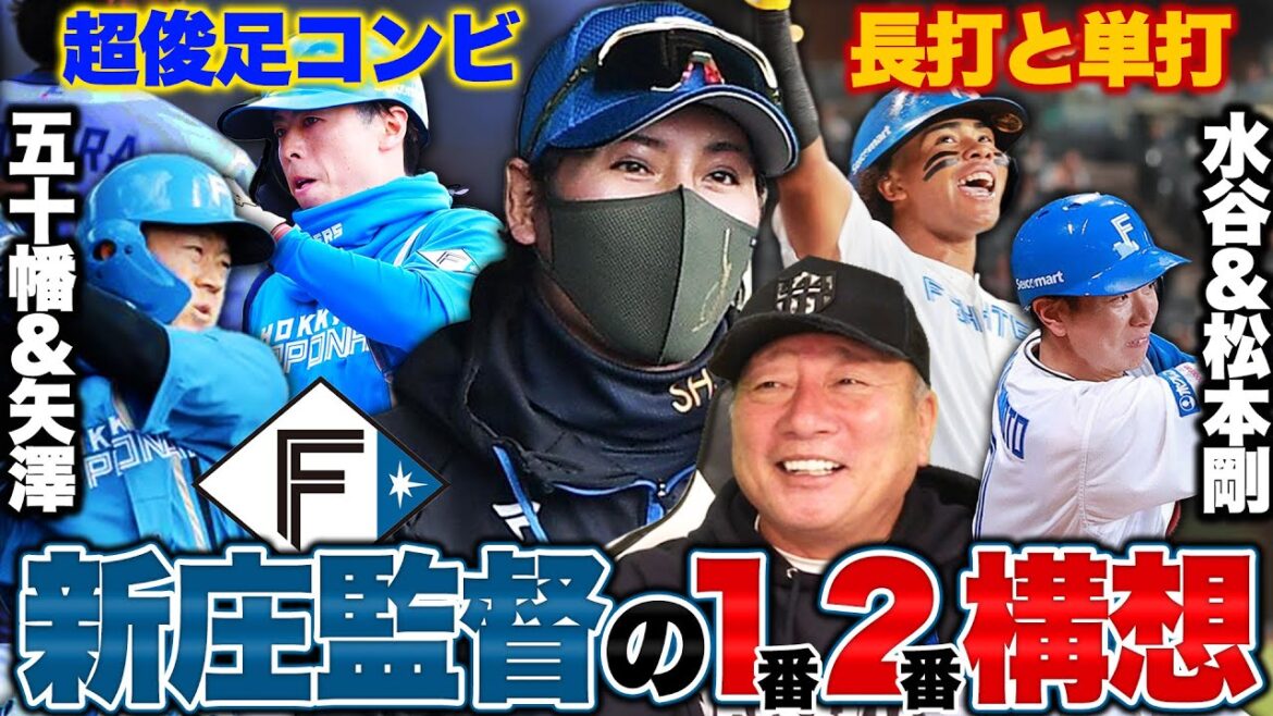 【日本ハム】新庄監督が「五十幡&矢澤」「水谷&松本剛」の1番2番ツープラトン構想を明言!!山﨑福也はDH起用！？新庄監督の思惑は…？【春季キャンプ】