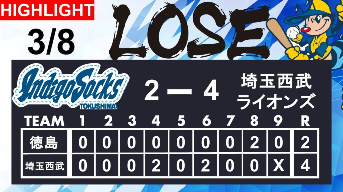 【ハイライト】徳島インディゴソックスvs #埼玉西武ライオンズ 【2025年2月14日(金)】