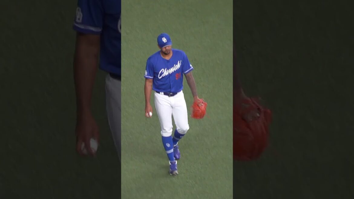 先発投手 ウンベルト・メヒア 　そして「球審白井」アナウンスに沸くスタンド　#中日ドラゴンズ #shorts