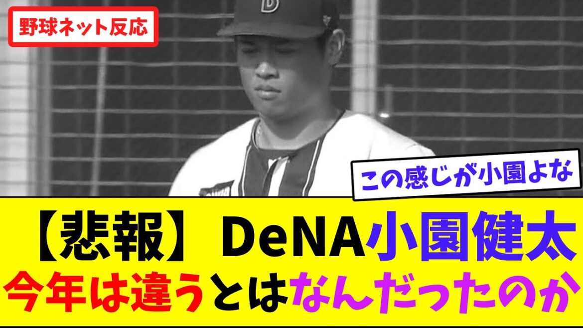 【悲報】DeNA小園健太の「今年は違う！」とはなんだったのか...【ネット反応集】