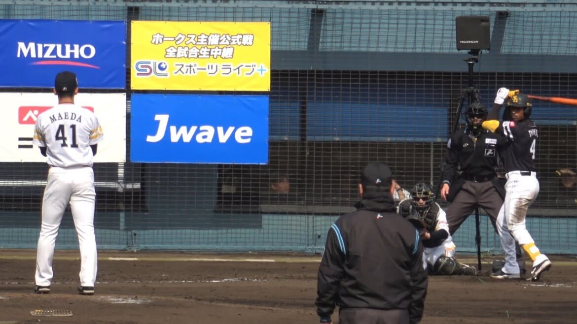 前田悠伍撃ち‼️ホークス⚾️ジーター•ダウンズのバットコントロールがヤバイ😃マルチ安打＆ヘッスラ⚾️2025.2.15⚾️ホークス紅白戦より