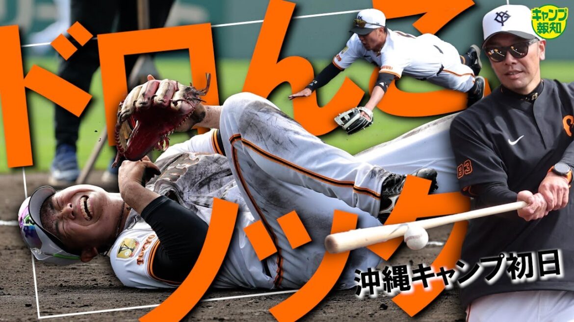 【Ｖｌｏｇ】阿部監督ＶＳ内野陣「泥んこノック」…死闘３０分でレギュラーつかんでみろ！【キャンプ報知】