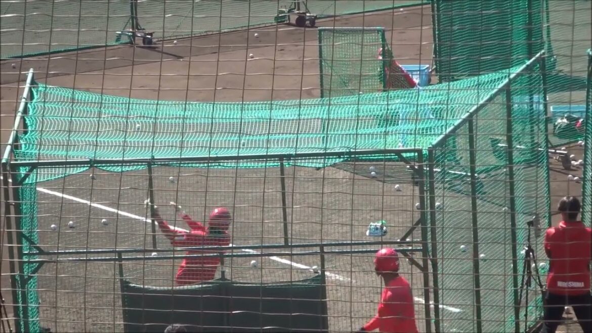 名原典彦・メヒア・M.ラミレス、フリーバッティング（2025.02.14）　～広島カープ春季日南キャンプ～