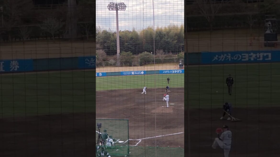 ホークス #杉山一樹投手 シート打撃前の #投球練習 /#春季キャンプ2025