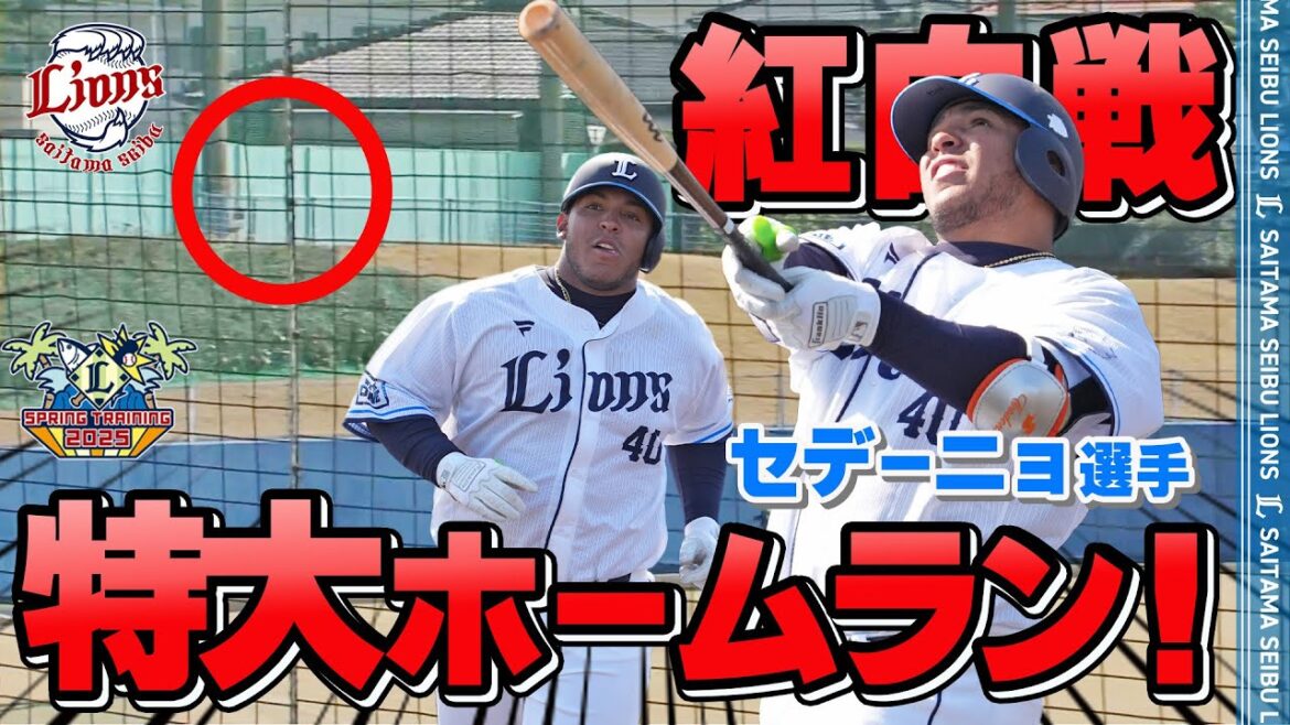 豪快弾！今季初の紅白戦をたっぷりどうぞ！【南郷春季キャンプ第4クール2日目】
