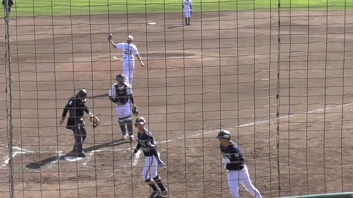 【プロ野球】2025年2月17日　オリックス　キャンプ　『紅白戦　6回表　ホームラン1本』