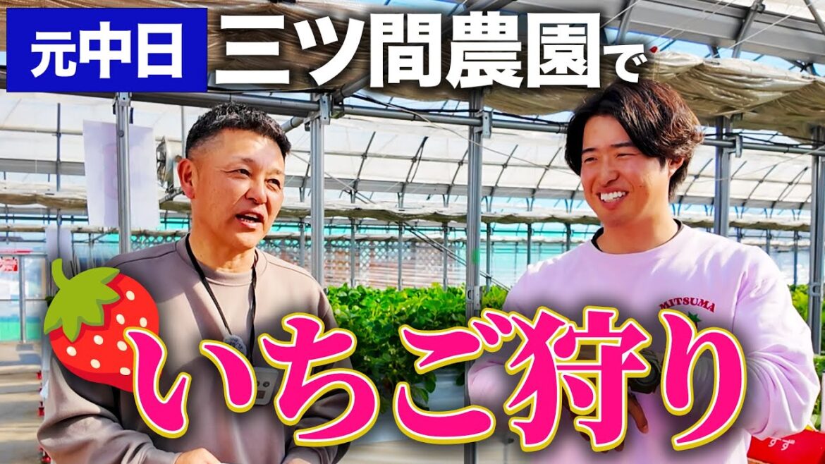 【再会】2025年初ロケは…まさかのいちご狩り。そこには元プロ野球選手が。 【再会】2025年初ロケは…まさかのいちご狩り。そこには元プロ野球選手が。
