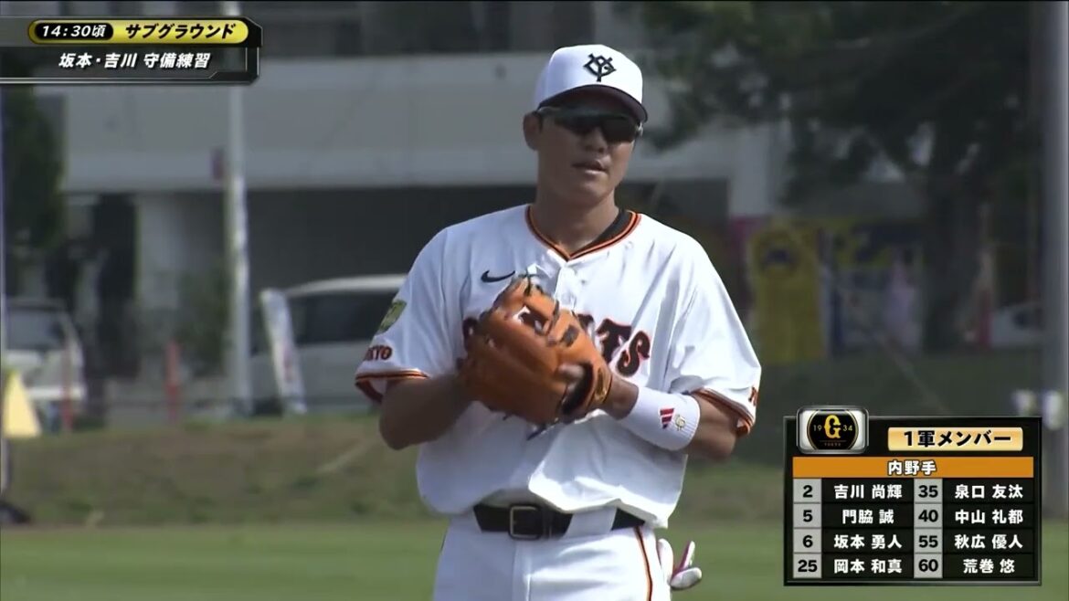 【春季キャンプ】 "坂本・吉川" 守備練習【巨人】