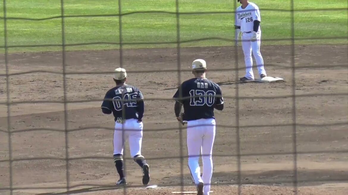 【プロ野球】2025年2月17日　オリックス　キャンプ　『紅白戦　6回裏　最速155ｷﾛ、150ｷﾛ超え連発』