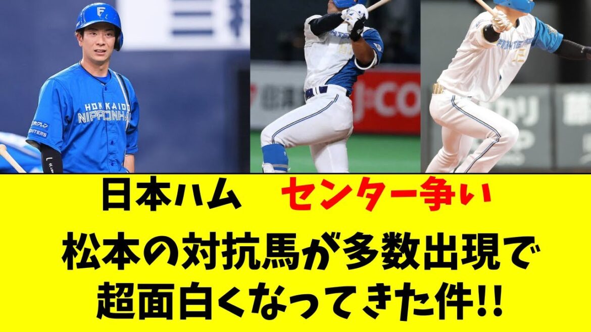 【日ハム】センター争いがかなり面白くなってきた件！！