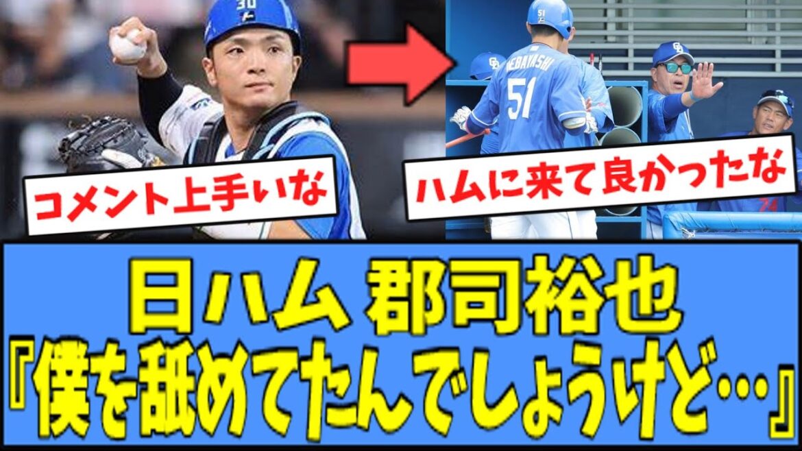 【お前が必要】日ハム 郡司、"古巣"との対戦と捕手への想いについて語る・・・