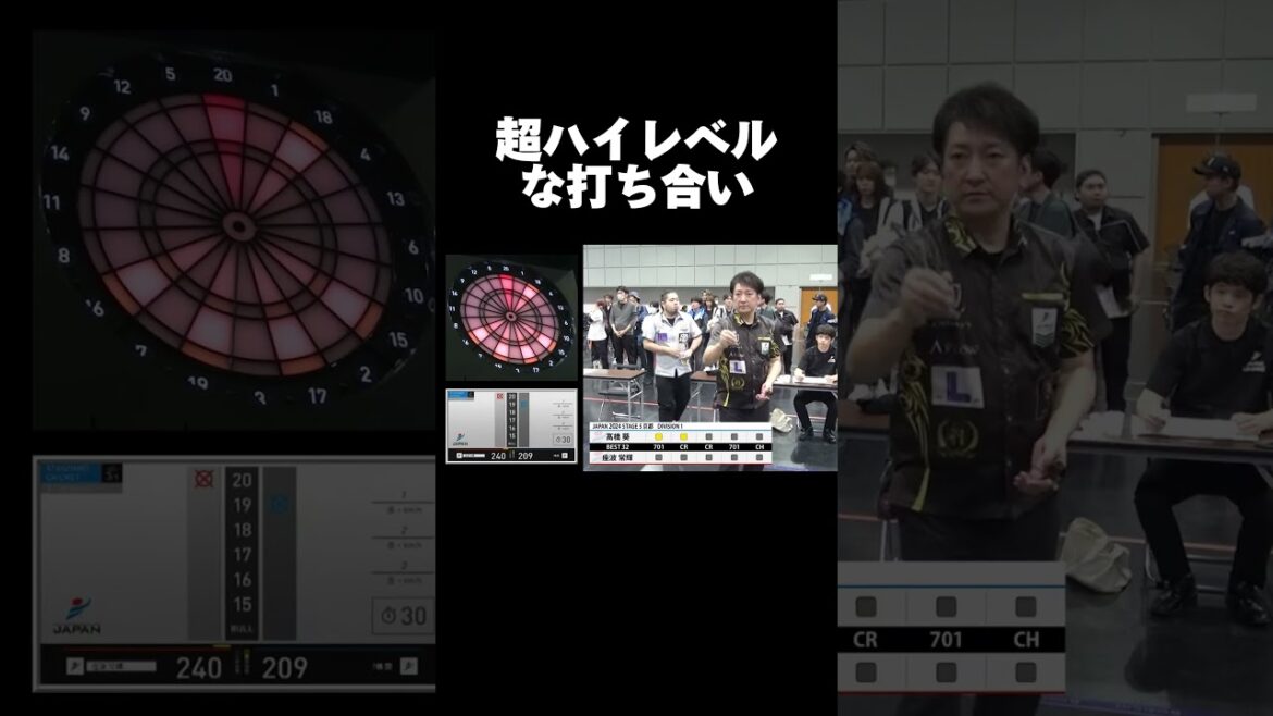 2LEG取られ追い込まれたクリケットで連続180を見せる座波常輝