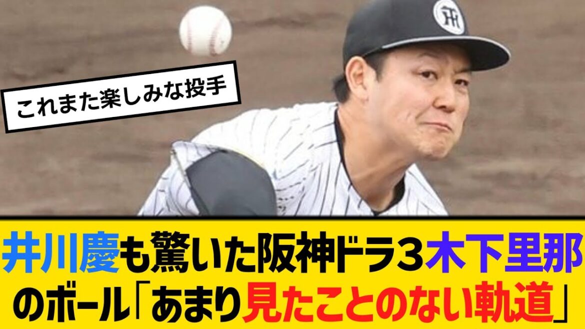 井川慶も驚いた阪神ドラ３木下里那のボール「あまり見たことのない軌道」　【ネットの反応】【反応集】