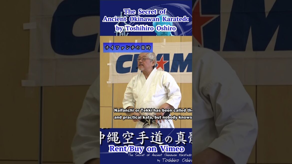 About #Naifanchi  The Secret of Ancient Okinawan Karatedo by Toshihiro #Oshiro  #short #karate #kata