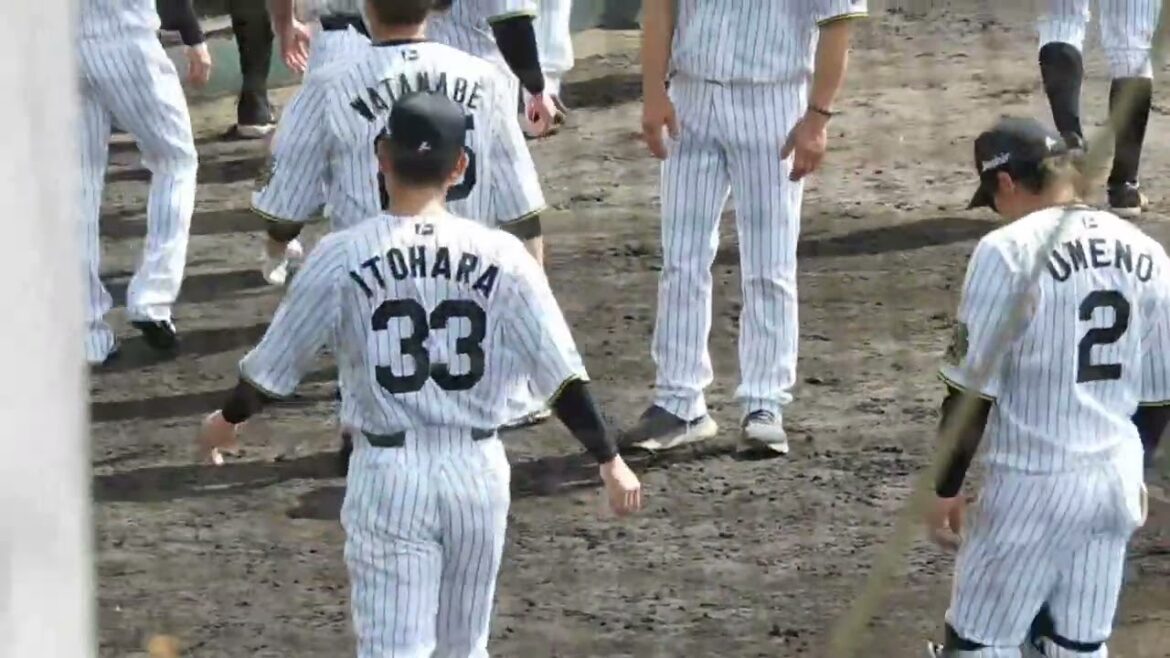 阪神 練習試合前のセカンドアップ 2/16 vs広島東洋カープ