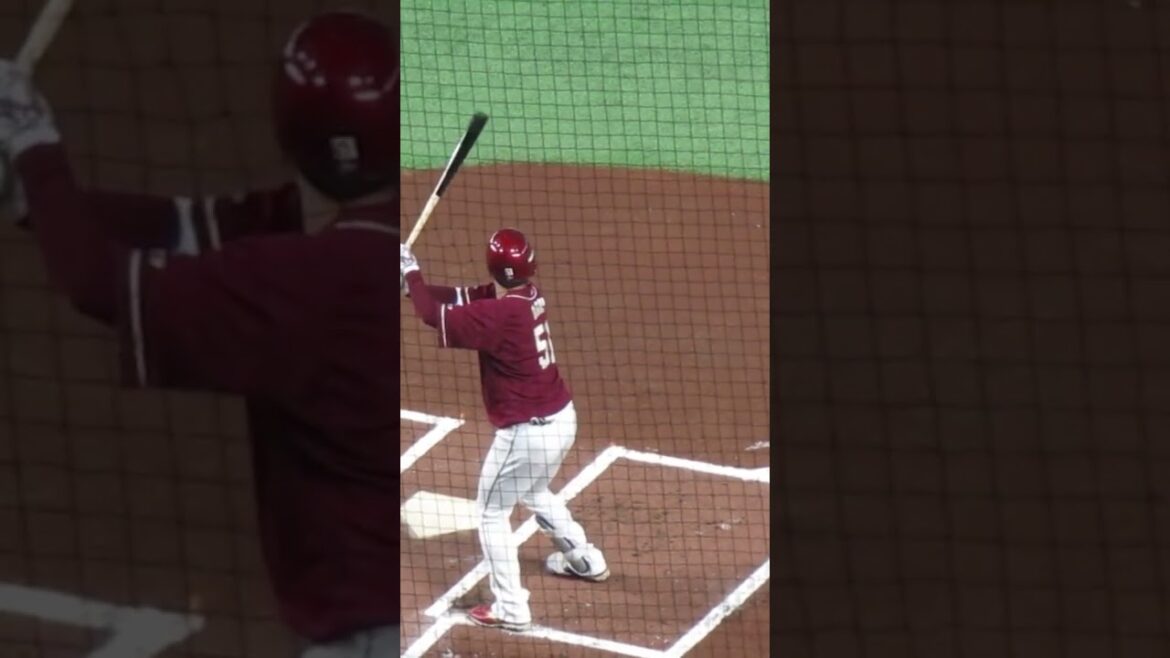 【楽天】 #小郷裕哉 のバッティングフォーム＜読売ジャイアンツ対 楽天イーグルス 2024年3月22日＞