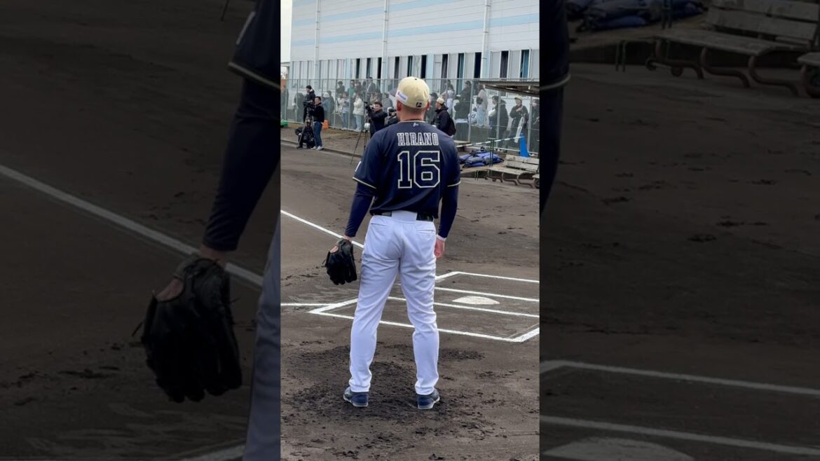 オリックス宮崎キャンプ キャッチボールする #平野佳寿 投手を後ろから