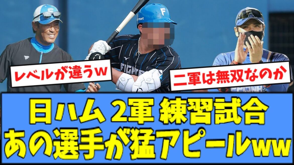 【躍動】日ハム2軍、あの選手が"無双"している模様ｗｗｗ
