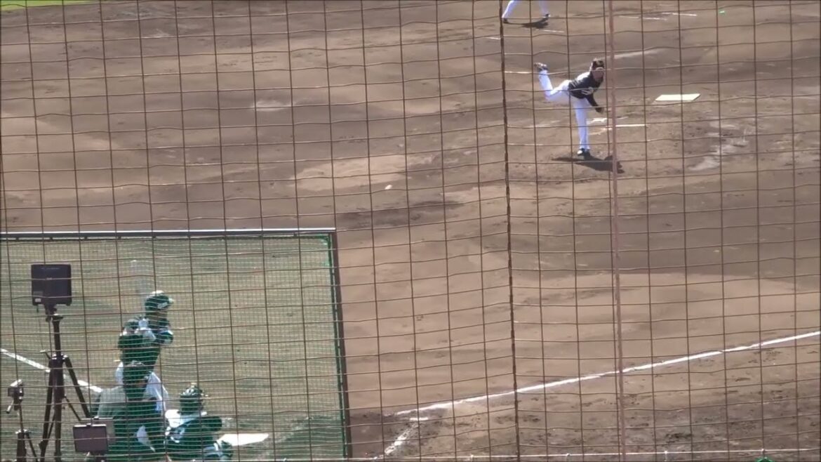 尾形崇斗投手相手のシート打撃：井上朋也 → 笹川吉康 → 谷川原健太 → 庄子雄大 → 川村友斗 → 正木智也