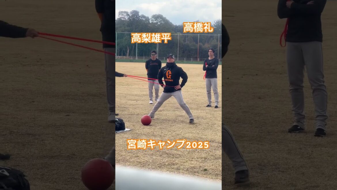 【宮崎キャンプ】高梨雄平と高橋礼の地味だけどキツい練習 #高梨雄平 #高橋礼 #宮崎キャンプ #読売ジャイアンツ