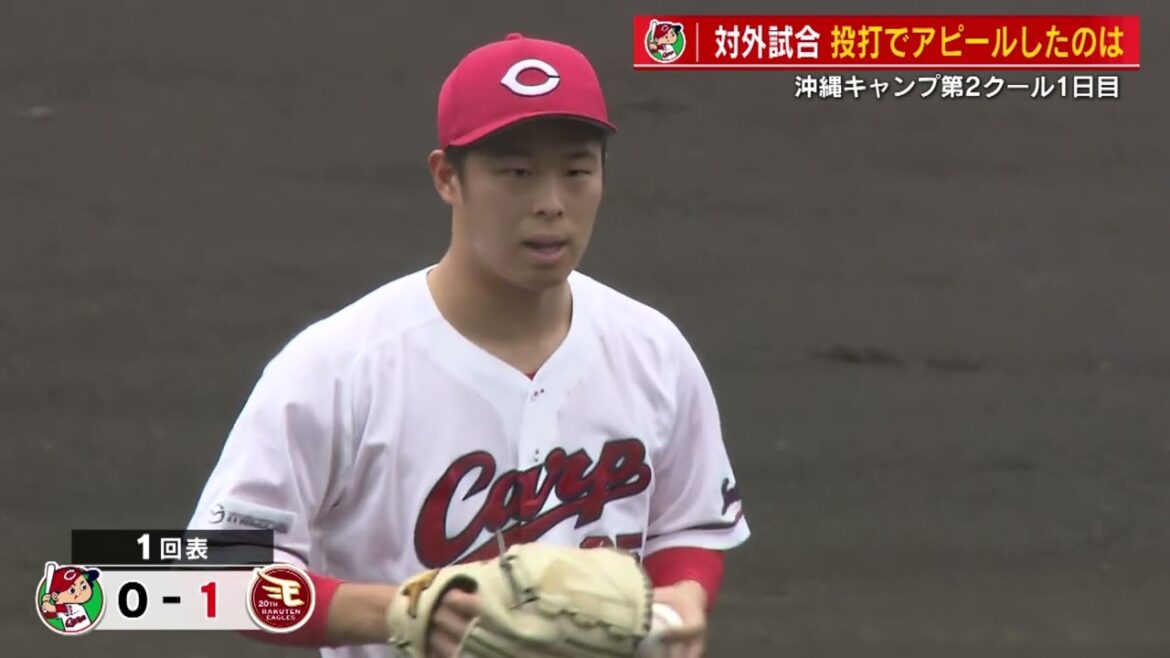 【沖縄キャンプ】楽天と練習試合　侍ジャパン塹江ピンチを抑え、小園は２安打　二俣は３号ＨＲ