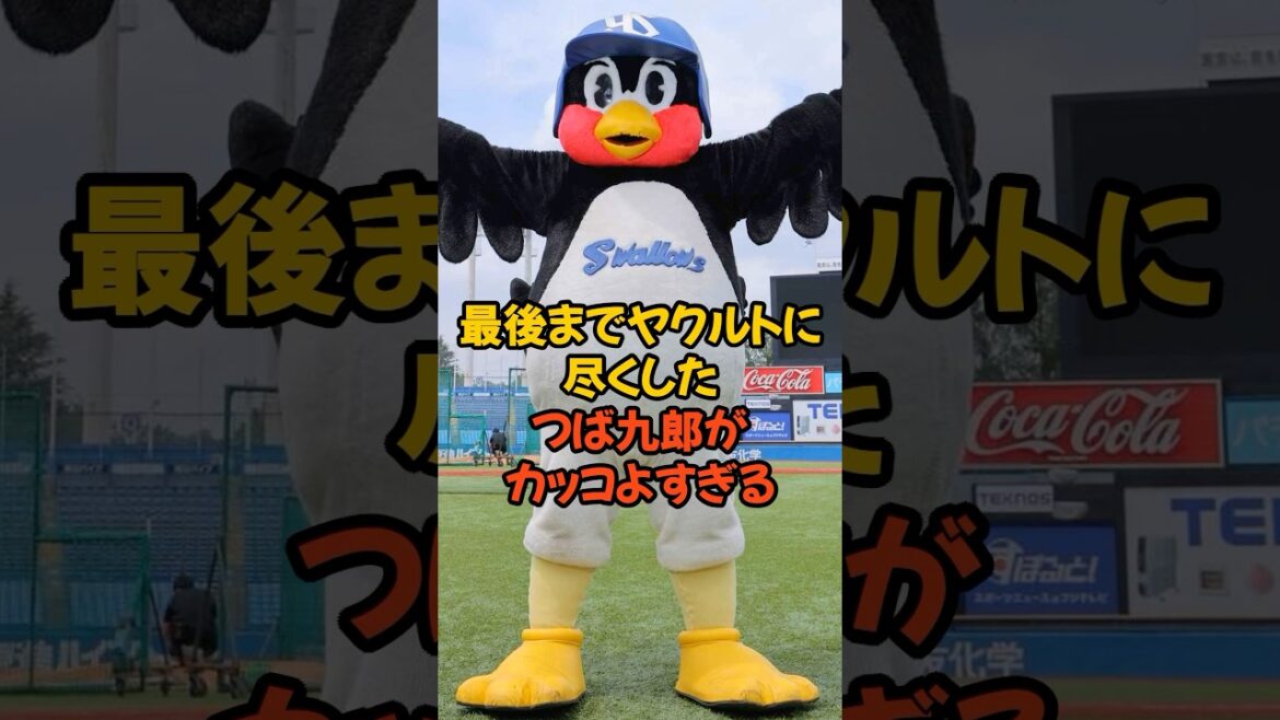 最後までヤクルトに尽くしたつば九郎がカッコよすぎる... #野球