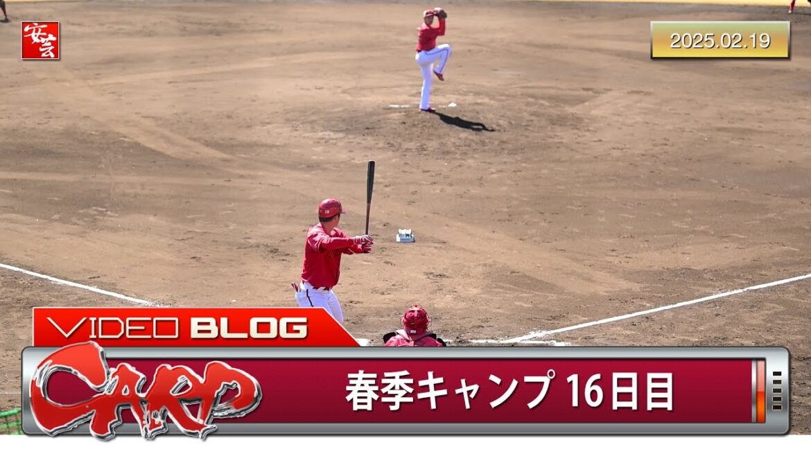 【今日のカープ2軍】佐々木泰、シート打撃で左線二塁打（2025年2月19日）［動画］
