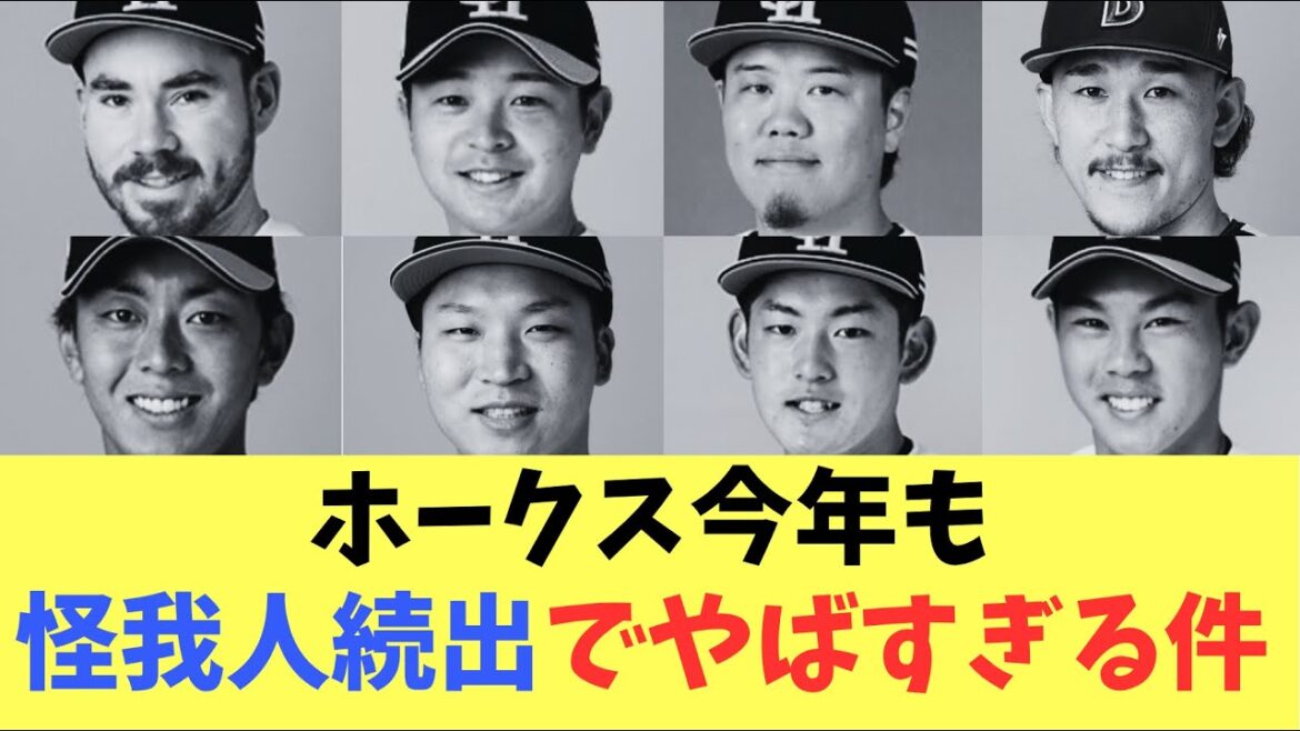 【ホークス】今年も怪我人が続出してやばすぎる！もうこれ以上は