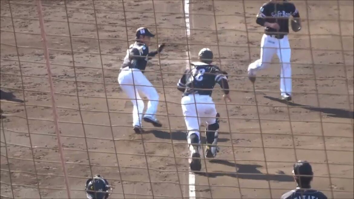 PFP（挟殺、セカンド牽制）前田悠伍・村田賢一・前田純・大津亮介・松本晴　～ソフトバンクホークス春季キャンプ2025～