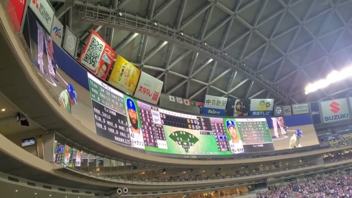 20240628　板山祐太郎 登場曲【｢Don't Give Up On Me｣／Andy Grammer】2回ｳﾗ　中日ﾄﾞﾗｺﾞﾝｽﾞ@ﾊﾞﾝﾃﾘﾝﾄﾞｰﾑ ﾅｺﾞﾔ･ﾚﾌﾄ外野 ﾅｺﾞﾔﾄﾞｰﾑ