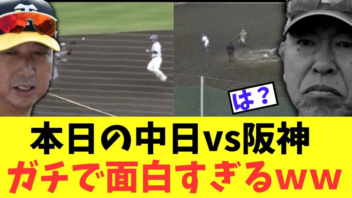 【悲報】本日の中日vs阪神 ガチでカオスにｗｗ