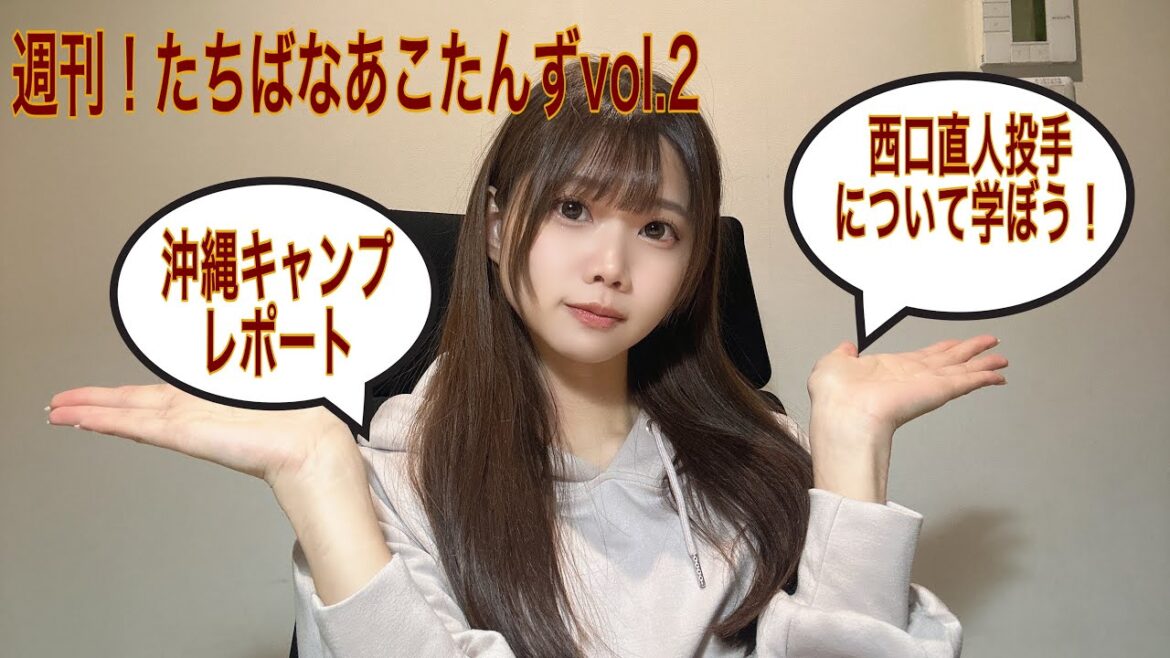 【週刊！たちばなあこたんずvol.2】#プロ野球 #楽天イーグルス #西口直人#吉納翼#野球