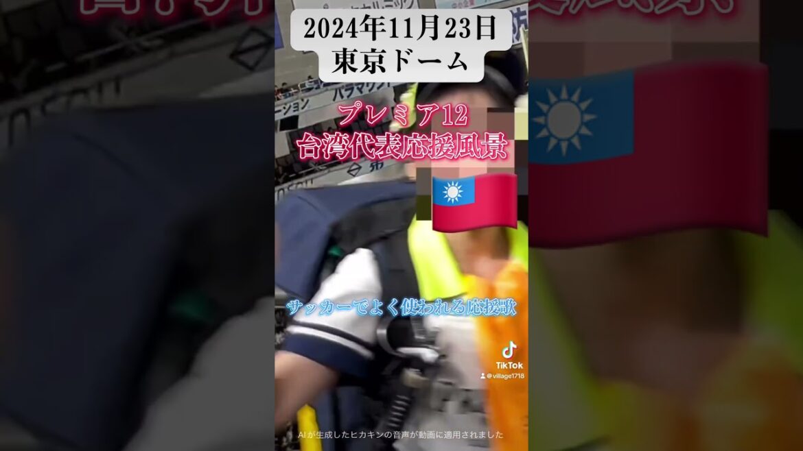 台湾代表 応援風景【プレミア12】（2024年11月23日）
