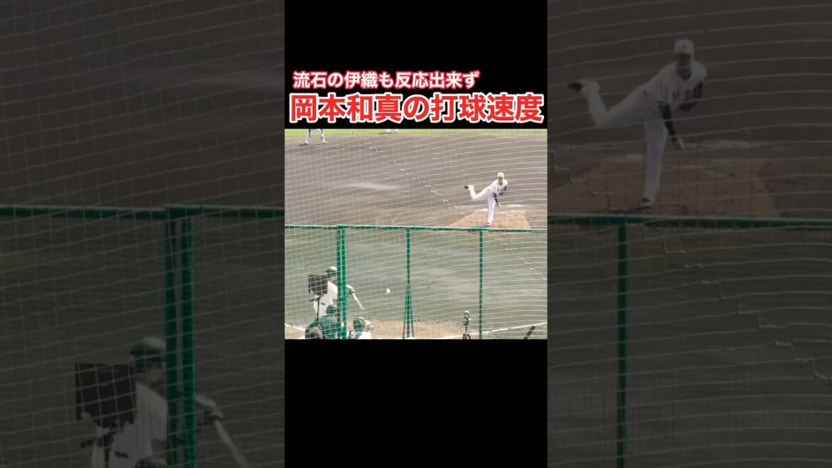 岡本和真の打球速度が速すぎる件