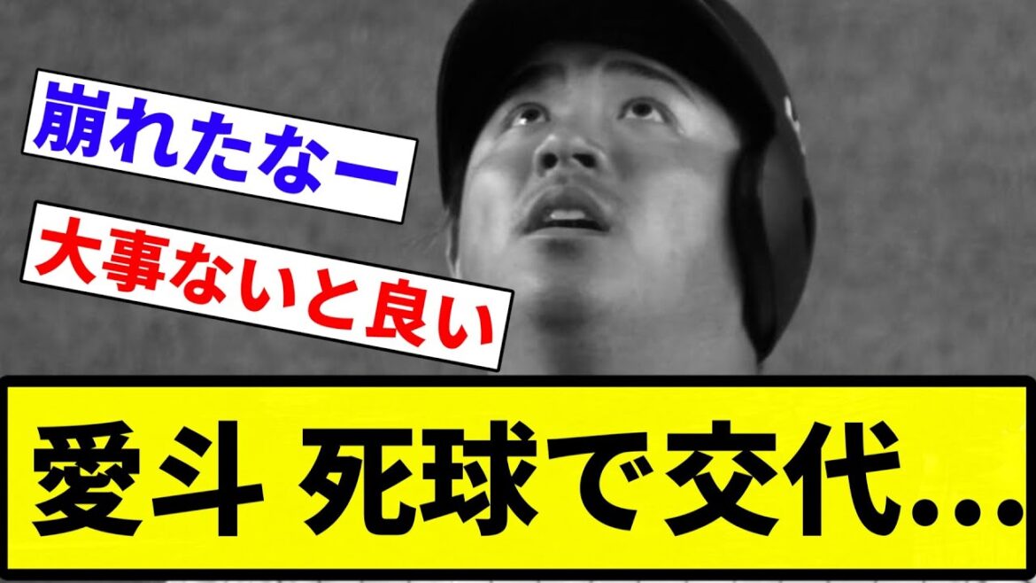 【大丈夫か？】愛斗 死球で交代...【プロ野球反応集】【2chスレ】【なんG】