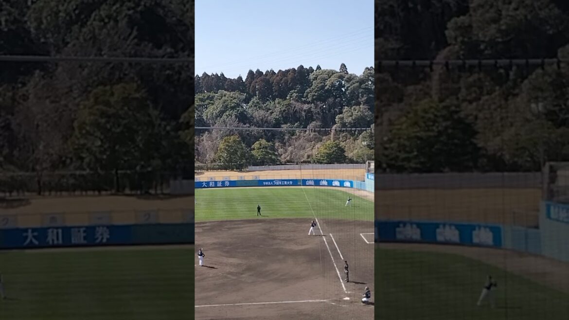 ホークス #田浦文丸 紅白戦前の #投球練習