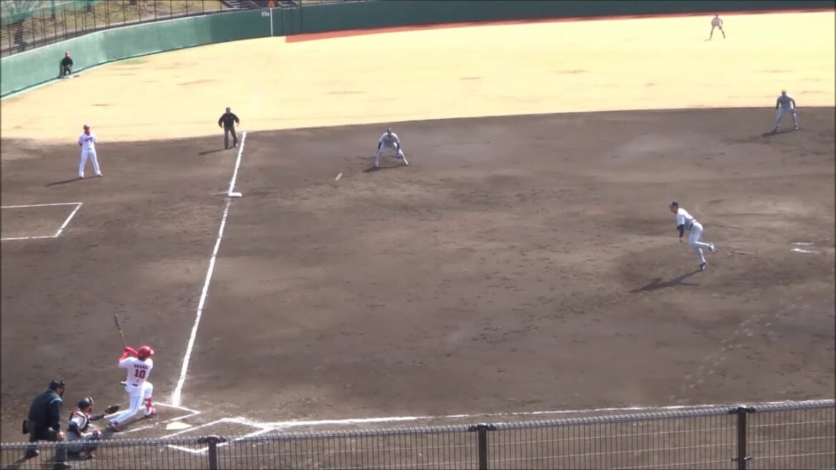 山田龍聖、6回裏のピッチング vs 佐々木泰 → 磯村嘉孝 → 髙木翔斗 → 久保修【巨人2軍 vs 広島カープ2軍の練習試合（2025.02.23）】