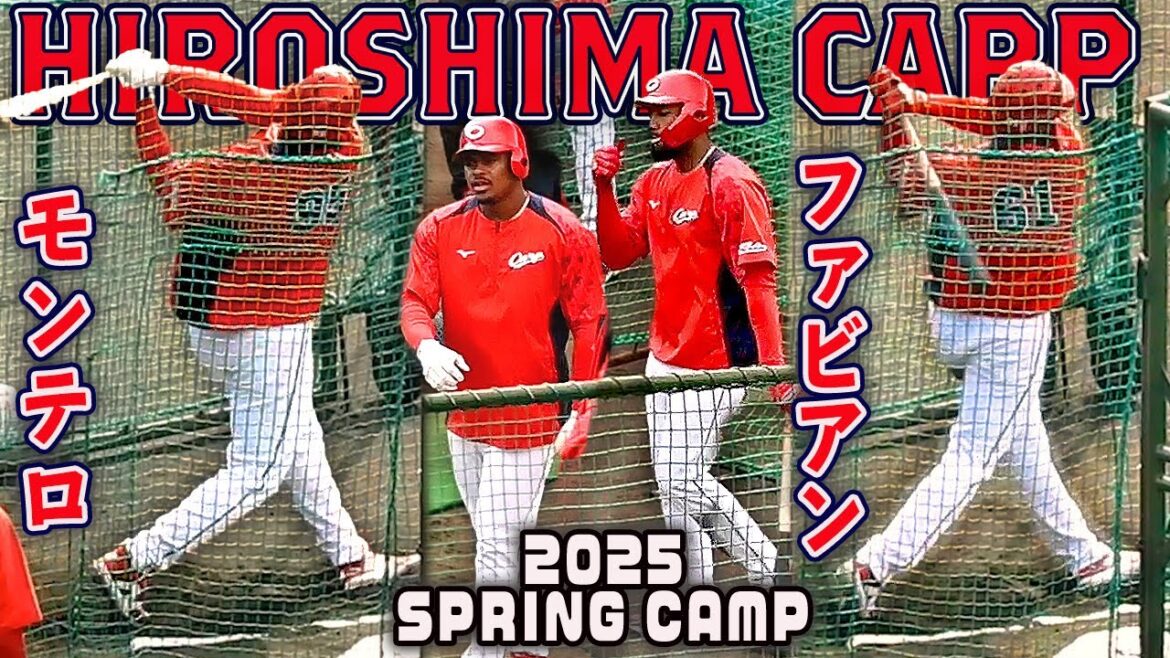 【強烈ラインドライブ】これがメジャーのパワー 新加入 モンテロ＆ファビアン ファンが気になるバッティング 2025カープ日南春季キャンプ