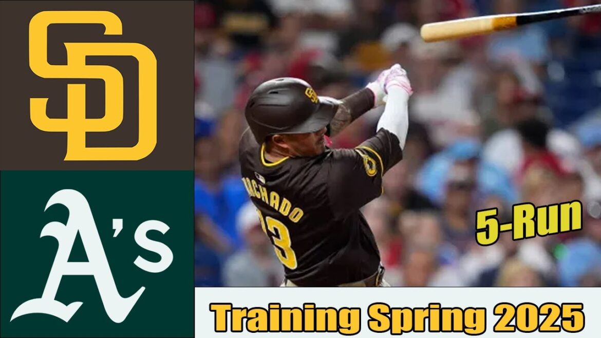 San Diego Padres vs Athletics Full Game Highlights MLB Training Spring 2025 Mlb Highlights Mlb Today